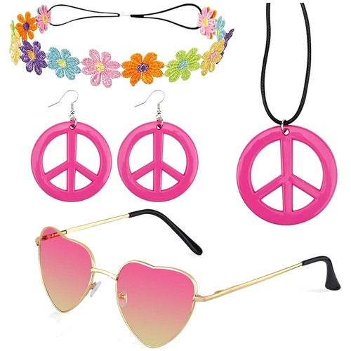 Hippie kostüm set - hippie, damen
