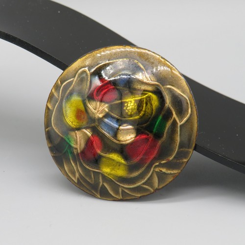 Vintage brosche emailliert - brosche,